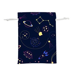 Cartoon-space-seamless-pattern-vectors Lightweight Drawstring Pouch (s)