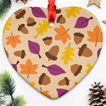 Seamless Verson Of Fal Pattern Ornament (Heart) Front