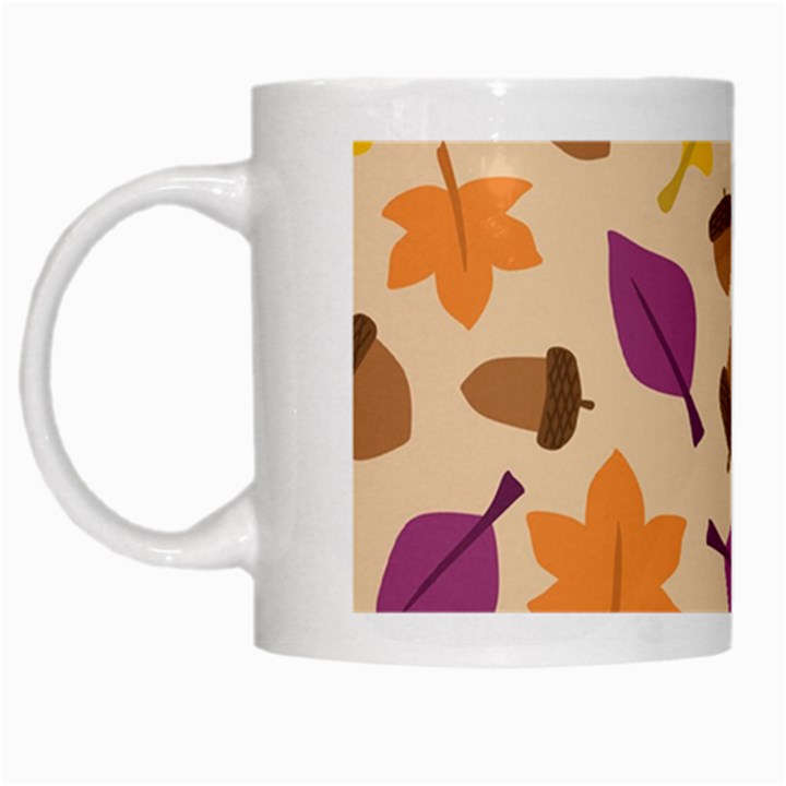 Seamless Verson Of Fal Pattern White Mug