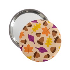 Seamless Verson Of Fal Pattern 2 25  Handbag Mirrors