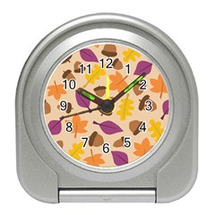 Seamless Verson Of Fal Pattern Travel Alarm Clock