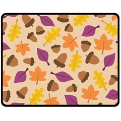 Seamless Verson Of Fal Pattern Double Sided Fleece Blanket (medium) 