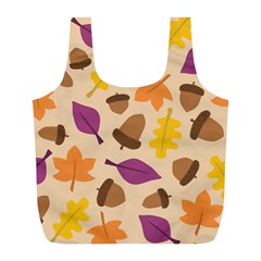 Seamless Verson Of Fal Pattern Full Print Recycle Bag (l) by Jancukart