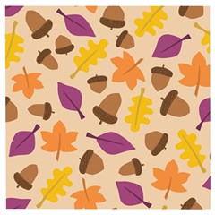 Seamless Verson Of Fal Pattern Wooden Puzzle Square