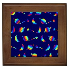 Space-pattern Colourful Framed Tile