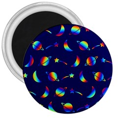 Space-pattern Colourful 3  Magnets