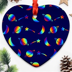 Space-pattern Colourful Ornament (heart) by Jancukart