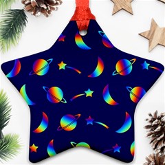 Space-pattern Colourful Ornament (star)