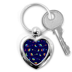 Space-pattern Colourful Key Chain (heart)