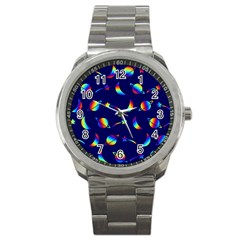 Space-pattern Colourful Sport Metal Watch by Jancukart