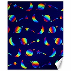 Space-pattern Colourful Canvas 16  X 20 