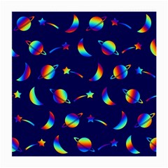 Space-pattern Colourful Medium Glasses Cloth by Jancukart