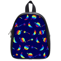 Space-pattern Colourful School Bag (small) by Jancukart