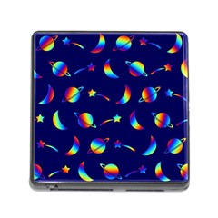 Space-pattern Colourful Memory Card Reader (square 5 Slot)