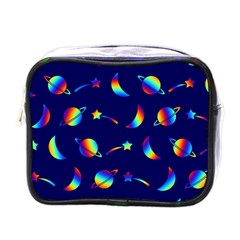 Space-pattern Colourful Mini Toiletries Bag (one Side)