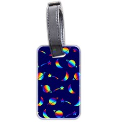 Space-pattern Colourful Luggage Tag (two Sides) by Jancukart