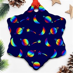 Space-pattern Colourful Ornament (snowflake)