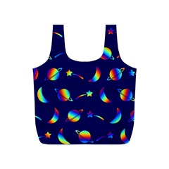 Space-pattern Colourful Full Print Recycle Bag (s) by Jancukart