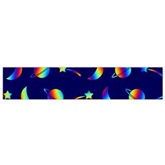 Space-pattern Colourful Small Flano Scarf