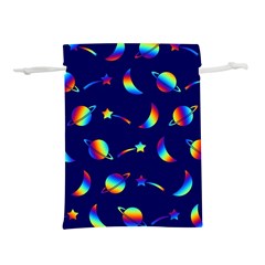 Space-pattern Colourful Lightweight Drawstring Pouch (l)