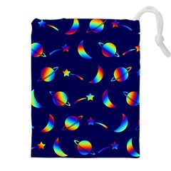 Space-pattern Colourful Drawstring Pouch (4xl)