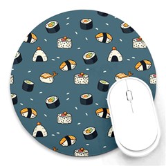 Sushi Pattern Round Mousepads