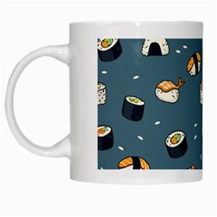 Sushi Pattern White Mug by Jancukart