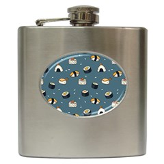 Sushi Pattern Hip Flask (6 Oz) by Jancukart