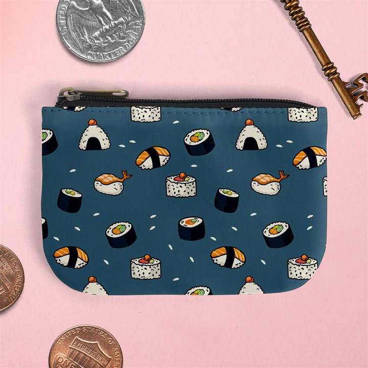 Sushi Pattern Mini Coin Purse