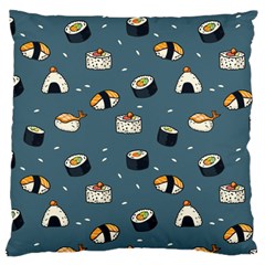 Sushi Pattern Large Cushion Case (two Sides) by Jancukart