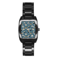 Sushi Pattern Stainless Steel Barrel Watch by Jancukart