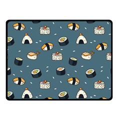 Sushi Pattern Double Sided Fleece Blanket (small) 