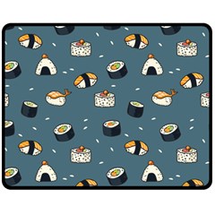 Sushi Pattern Double Sided Fleece Blanket (medium) 