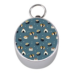 Sushi Pattern Mini Silver Compasses by Jancukart