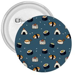 Sushi Pattern 3  Buttons by Jancukart