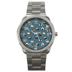 Sushi Pattern Sport Metal Watch