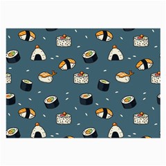 Sushi Pattern Large Glasses Cloth (2 Sides) by Jancukart