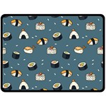 Sushi Pattern Double Sided Fleece Blanket (Large)  80 x60  Blanket Front