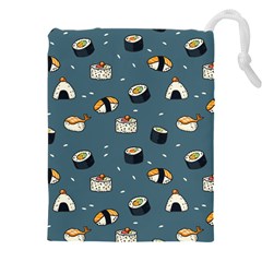 Sushi Pattern Drawstring Pouch (5xl) by Jancukart