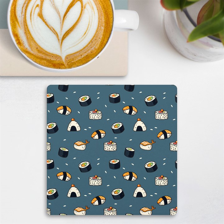 Sushi Pattern UV Print Square Tile Coaster 