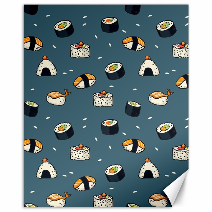 Sushi Pattern Canvas 11  x 14 