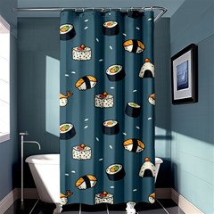 Sushi Pattern Shower Curtain 36  X 72  (stall)  by Jancukart