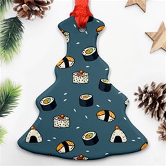 Sushi Pattern Ornament (christmas Tree) 