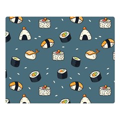 Sushi Pattern Double Sided Flano Blanket (large) 