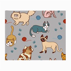 Cats Pattern Small Glasses Cloth (2 Sides)