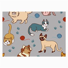 Cats Pattern Large Glasses Cloth (2 Sides)