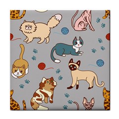 Cats Pattern Face Towel