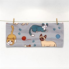 Cats Pattern Hand Towel