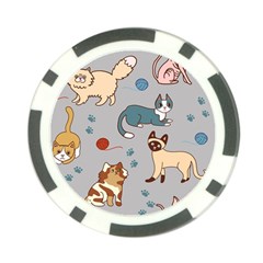 Cats Pattern Poker Chip Card Guard (10 Pack) by Jancukart