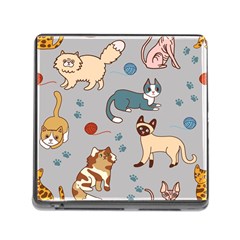 Cats Pattern Memory Card Reader (square 5 Slot)